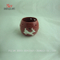 Candelero de cerámica de la taza de la vela del modelo de los ciervos para las luces del té, tamaño del color rojo 3