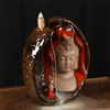  Cerámico Burnflow Burner Incienso Soportista Backflow Incienso Quemador Guanyin Censador al por mayor Cono Decoración del hogar