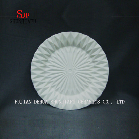Juego de vajilla de disco de cerámica redondo de 3, plato de disco de cerámica (L / M / S)