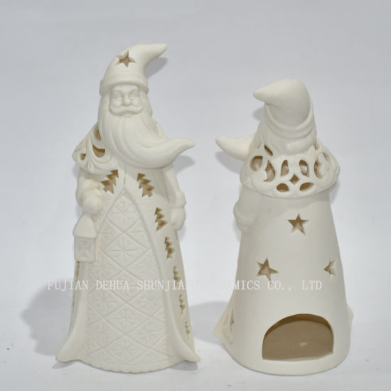 Candelabro con forma de Papá Noel / Decoración navideña
