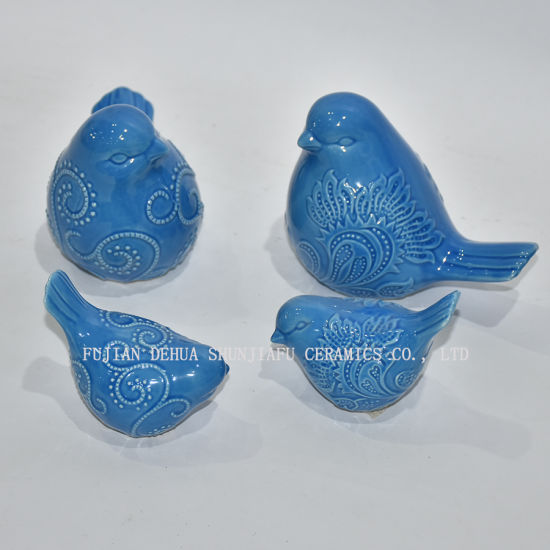 Lovely Blue Bird Decoration en escritorio