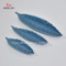 Hoja Azul Ceramica Salsa Brillante Plato Plato Salsa