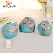 Bonito Blue Owl Piggy Bank para regalo de niños.
