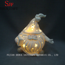 Llama de cerámica de la vela de Santa Claus LED para la decoración del hogar / de la Navidad
