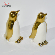 Pingüino lindo para la familia / oficina / café / decoración del festival / galvanoplastia de cerámica / B