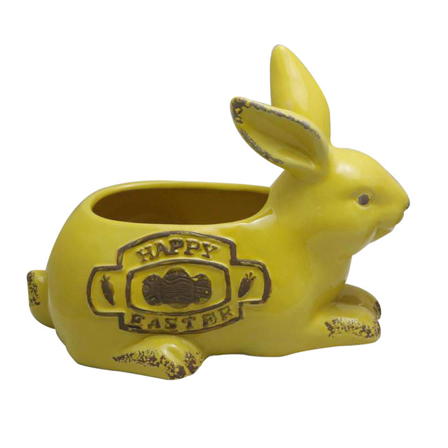 Maceta de conejo de cerámica