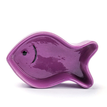 Precioso perro para mascotas Alimentador de cerámica para mascotas Estilo de pescado Plato de cerámica Plato de cerámica para perro
