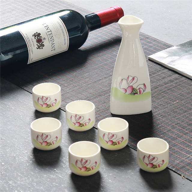 Copa de vino de cerámica de sake de vino de porcelana
