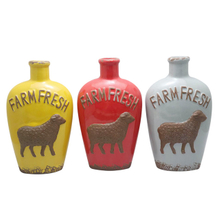 Cerámica Varios estilos Diseño de botella de vino Rojo Estilo de oveja en relieve estilo Vino Jarrón de cerámica