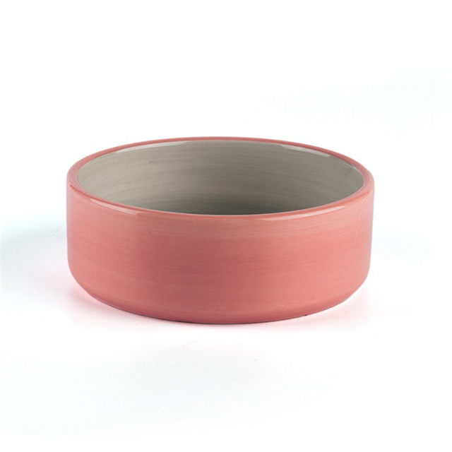 Pink Dog Bowl Bowl para perros Bowl para alimentos para perros Utensilios para alimentos para perros Bowl para gatos Cat Dog Bowl de cerámica universal Cuencos de agua