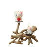 Driftwood Talight 2 Central de bandeja de velas con 2 recipientes de vidrio de Artisan Living