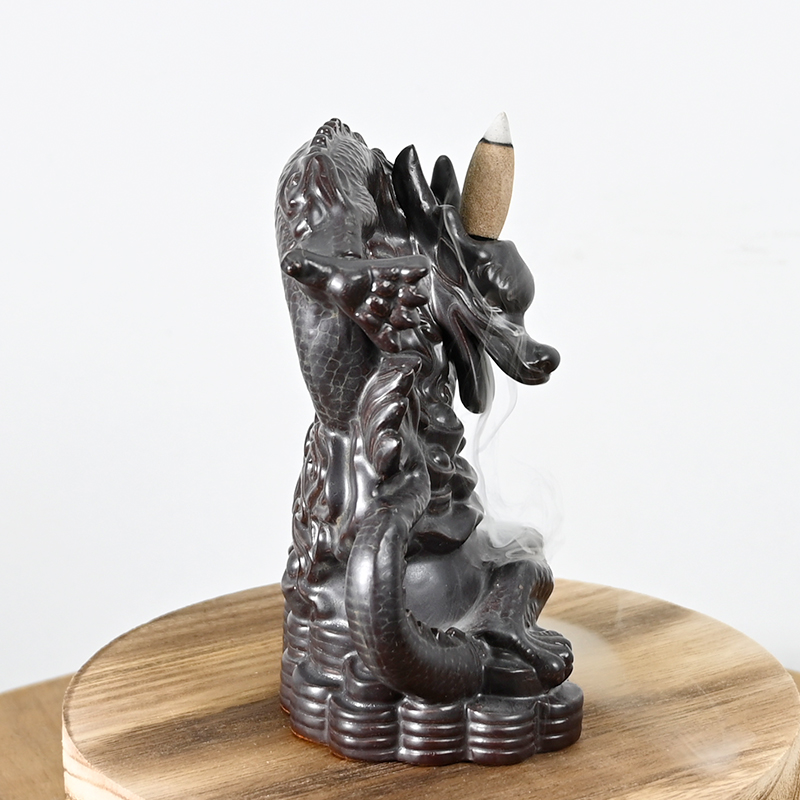 Ceramic Dragon Waterfall Backflow Inciense Quemador Proveedor de producción