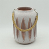 Cilindro de cerámica de color nuevo más vendido que ahueca el estilo del molino de viento que ahueca la linterna de huracán