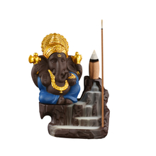 Cerámica Ganesha Waterfall Backflow Inciense Quemador