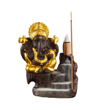Soporte de incensario para suministros de boda, reflujo de humo de cascada, cerámica, diferentes colores, elige quemador de incienso Ganesha